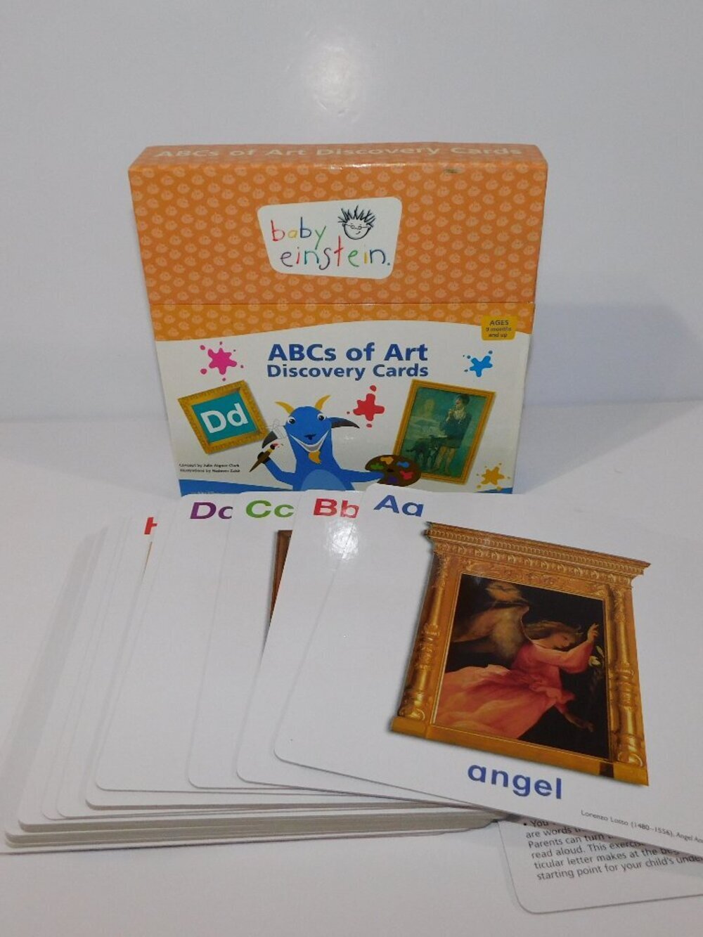 VTG 2006 Set 26 ABCs of Art Discover Cards Baby Einstein Disney